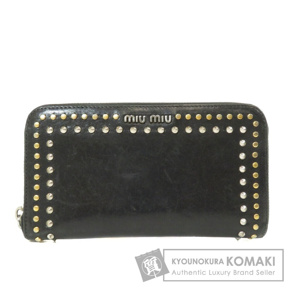 Miu Miu studded long Wallet leather